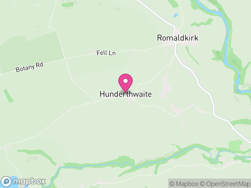 Map of Hunderthwaite, County Durham