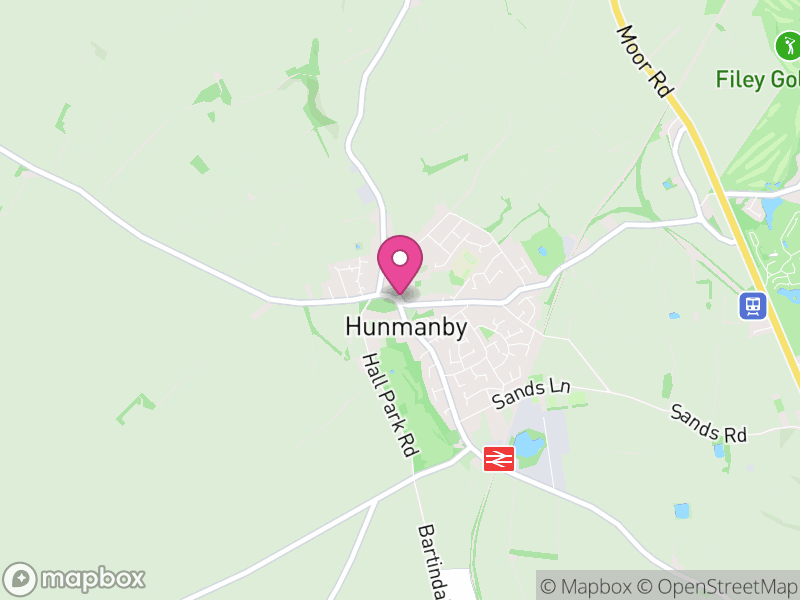 Map of Hunmanby, North Yorkshire
