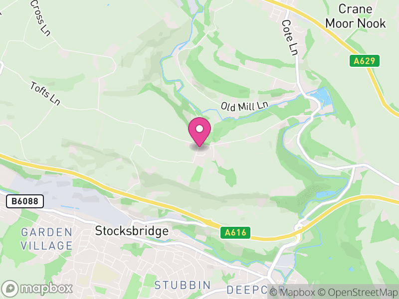 Map of Hunshelf, Barnsley