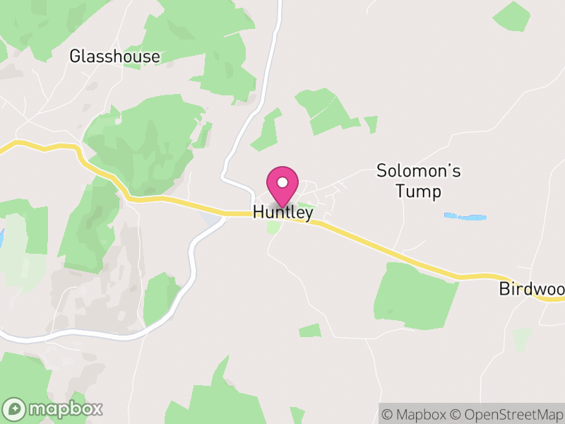 Map of Huntley, Forest of Dean