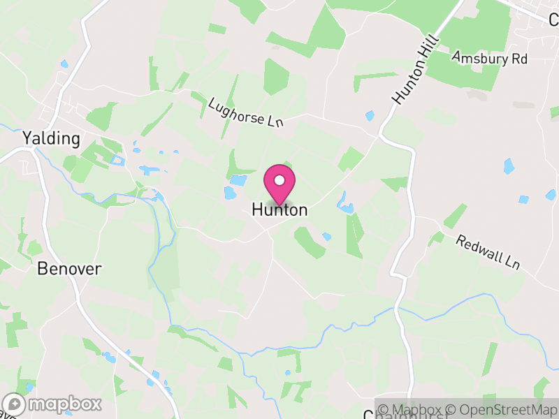 Map of Hunton, Maidstone