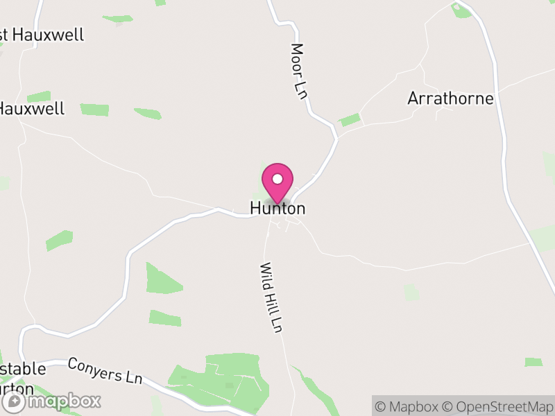 Map of Hunton, North Yorkshire