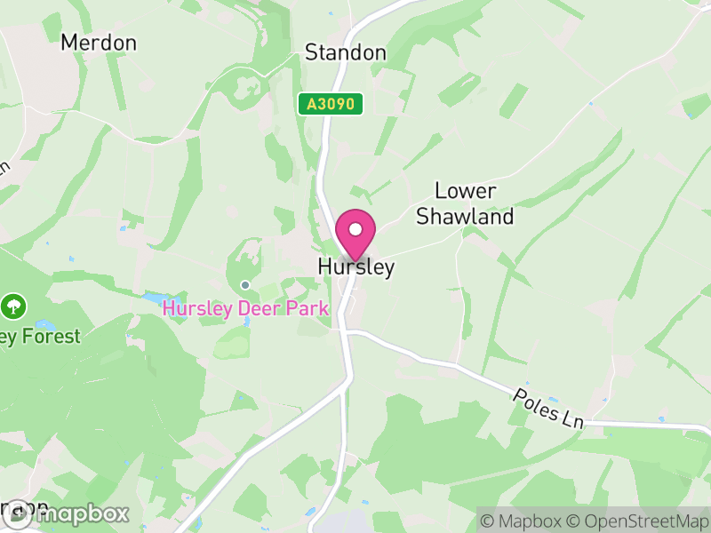 Map of Hursley, Winchester