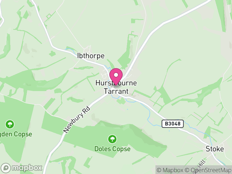 Map of Hurstbourne Tarrant, Test Valley
