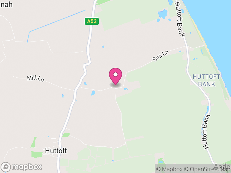 Map of Huttoft, East Lindsey