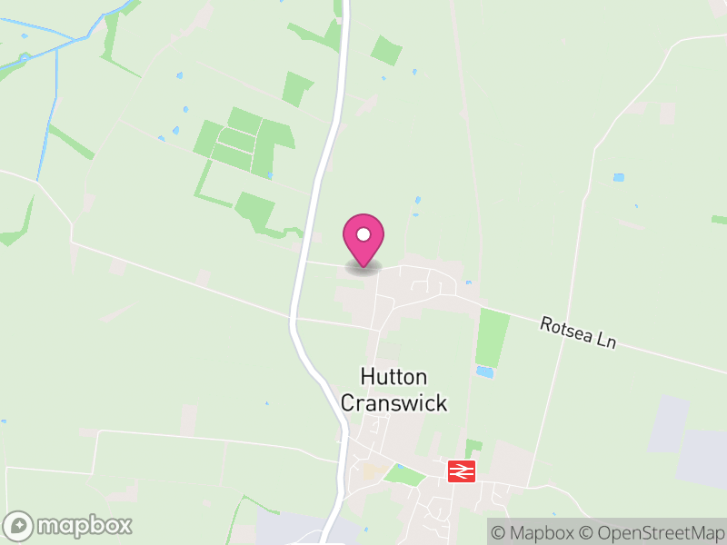 Map of Hutton Cranswick, East Riding of Yorkshire