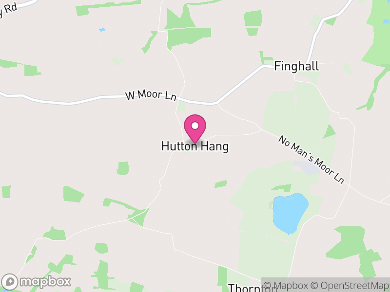 Map of Hutton Hang, North Yorkshire