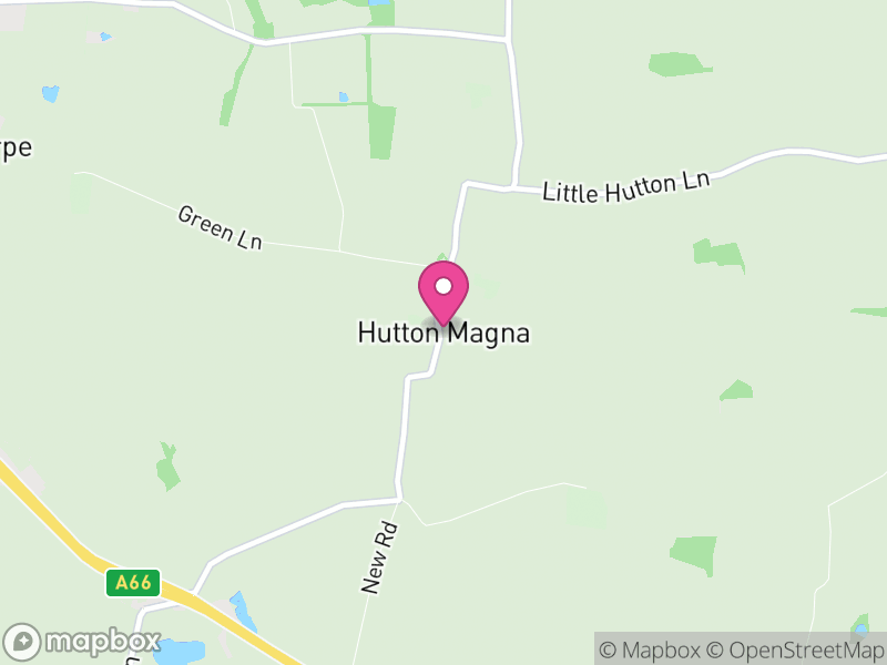 Map of Hutton Magna, County Durham