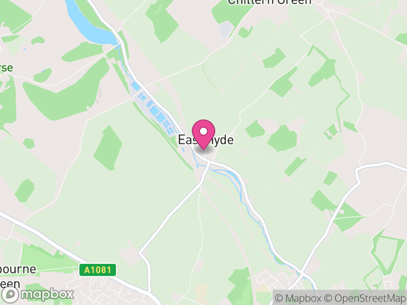 Map of Hyde, Central Bedfordshire