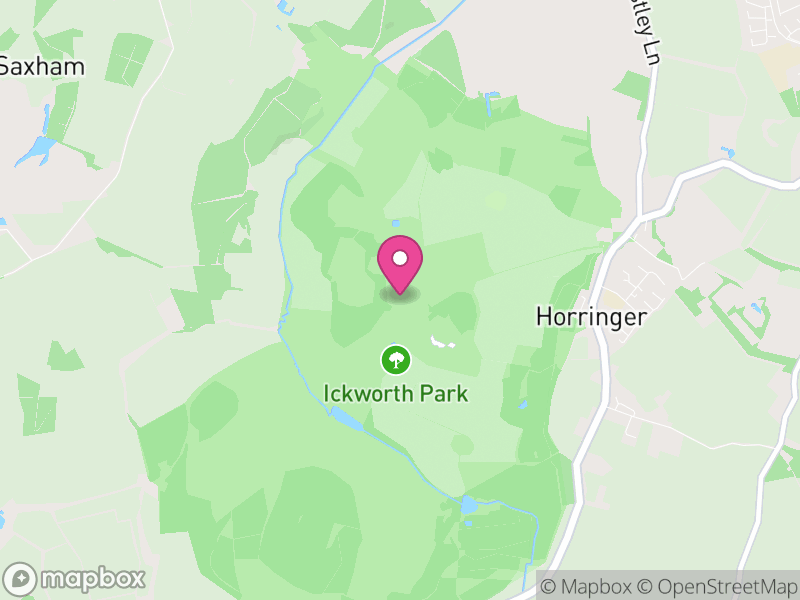Map of Ickworth, West Suffolk