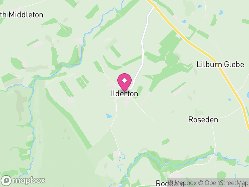 Map of Ilderton, Northumberland
