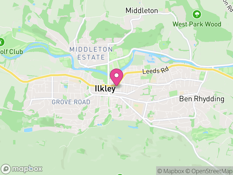 Map of Ilkley, Bradford