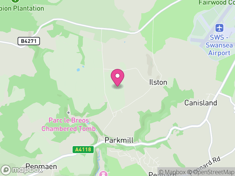 Map of Ilston, Swansea