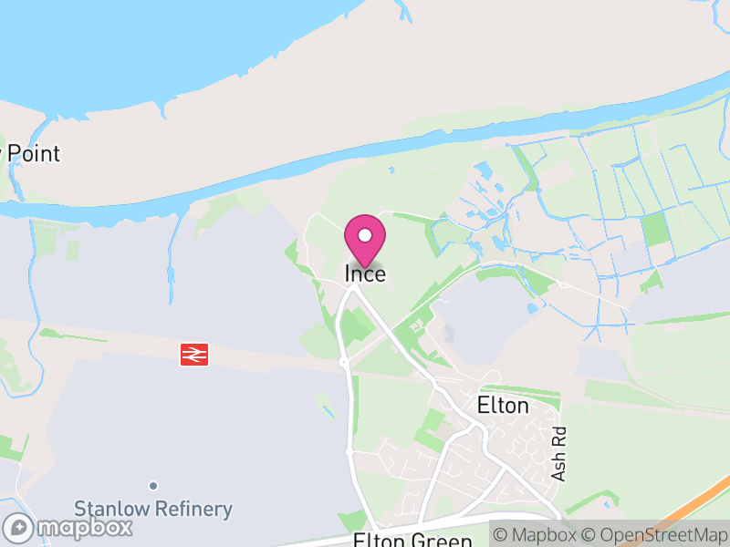 Map of Ince, Cheshire West and Chester