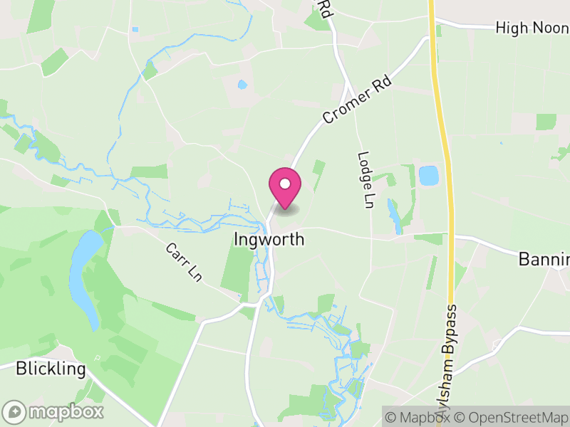 Map of Ingworth, North Norfolk