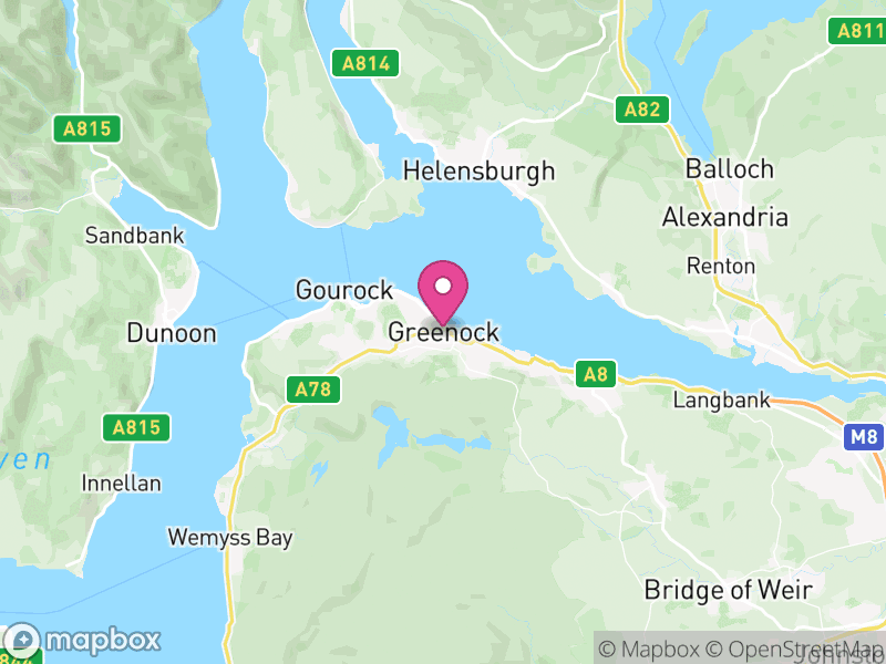 Map of Inverclyde, Scotland