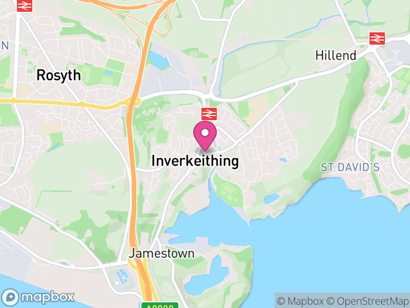 Map of Inverkeithing, Scotland
