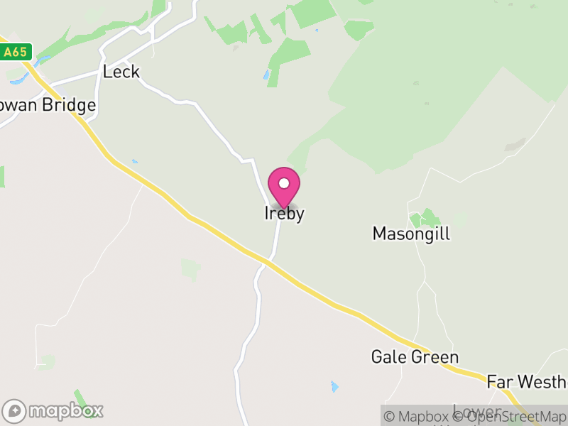 Map of Ireby, Lancaster