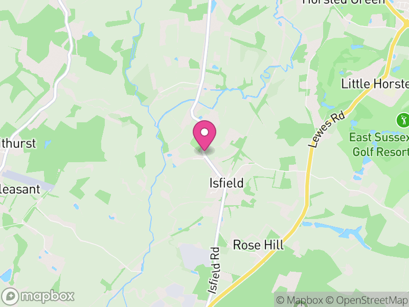 Map of Isfield, Wealden