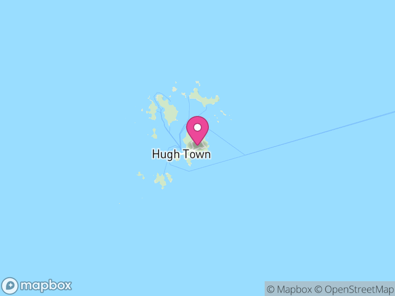 Map of Isles of Scilly, England