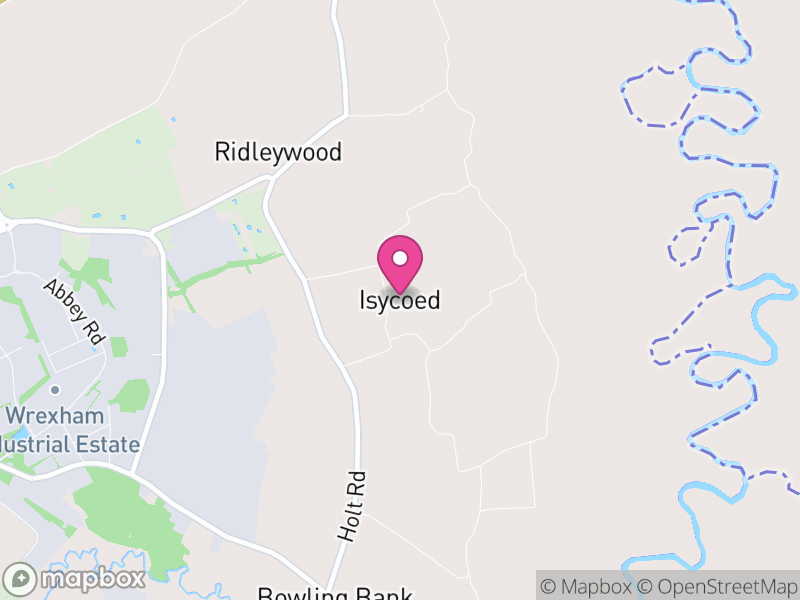 Map of Isycoed, Wrexham