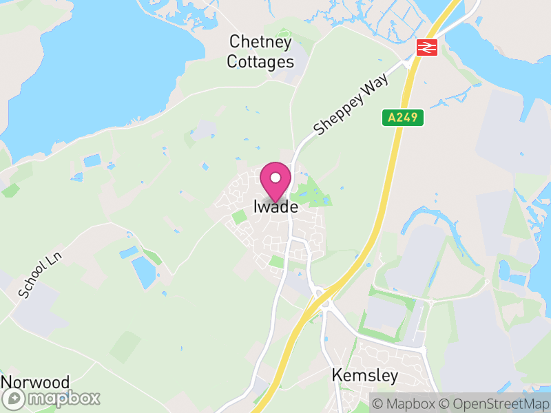 Map of Iwade, Swale