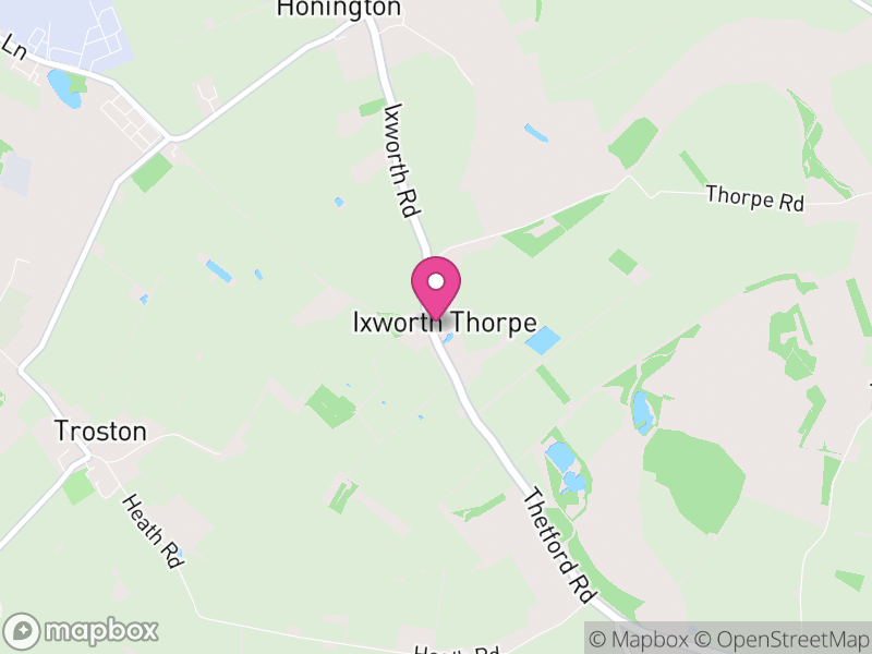 Map of Ixworth Thorpe, West Suffolk