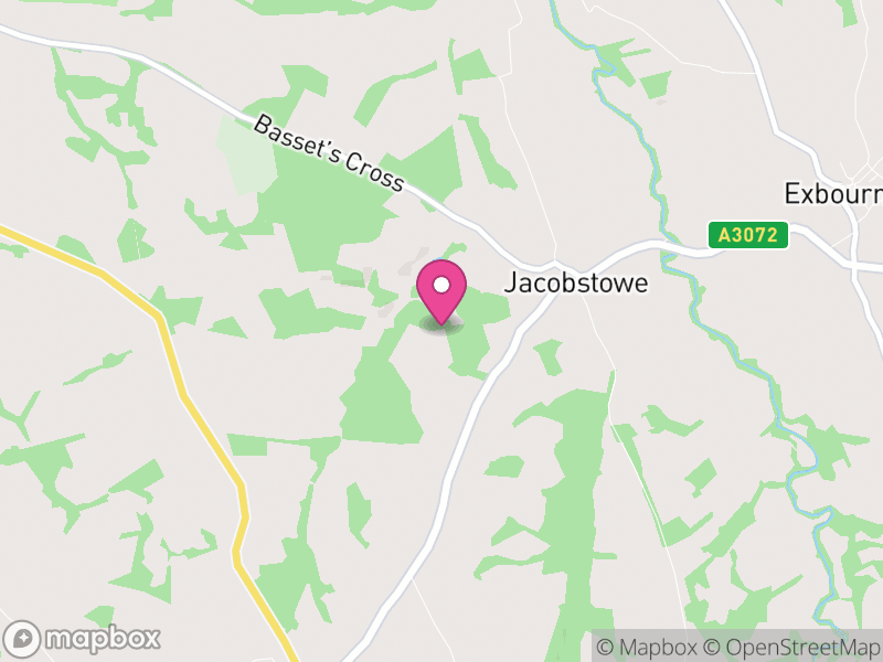 Map of Jacobstowe, West Devon