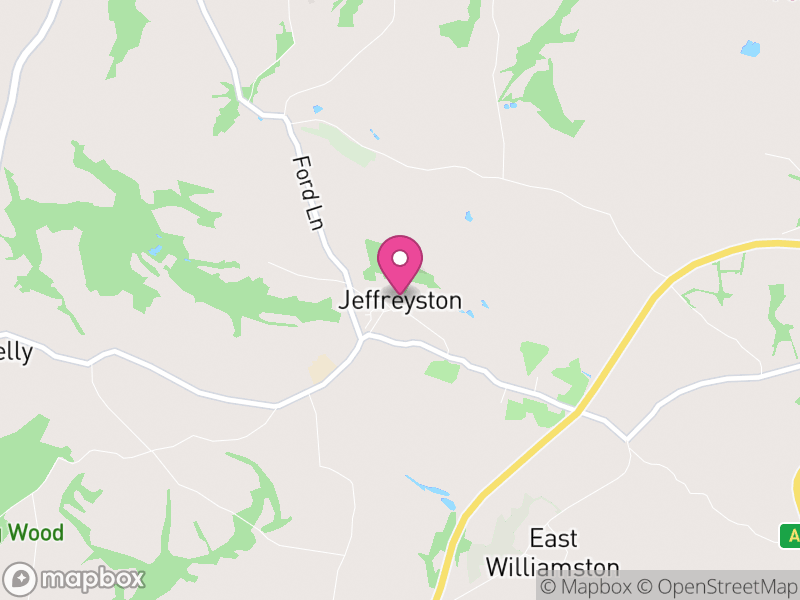 Map of Jeffreyston, Pembrokeshire