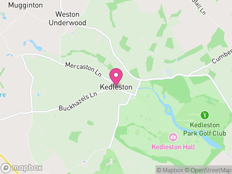 Map of Kedleston, Amber Valley