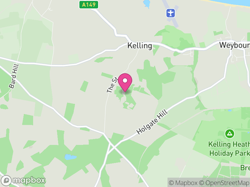 Map of Kelling, North Norfolk