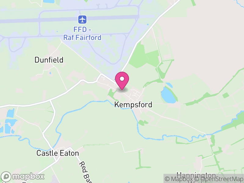 Map of Kempsford, Cotswold