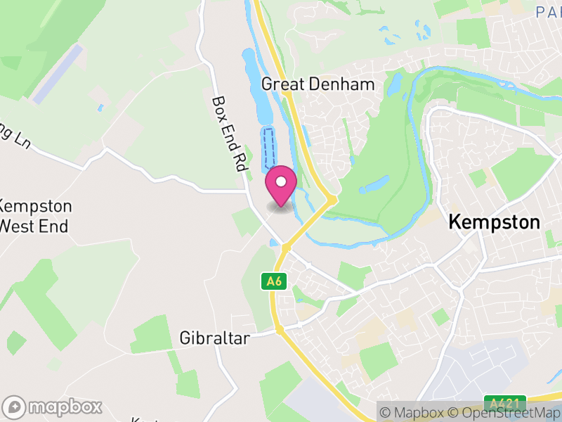 Map of Kempston Rural, Bedford