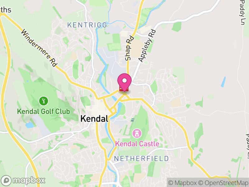 Map of Kendal, Westmorland and Furness
