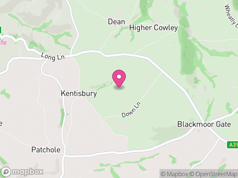 Map of Kentisbury, North Devon