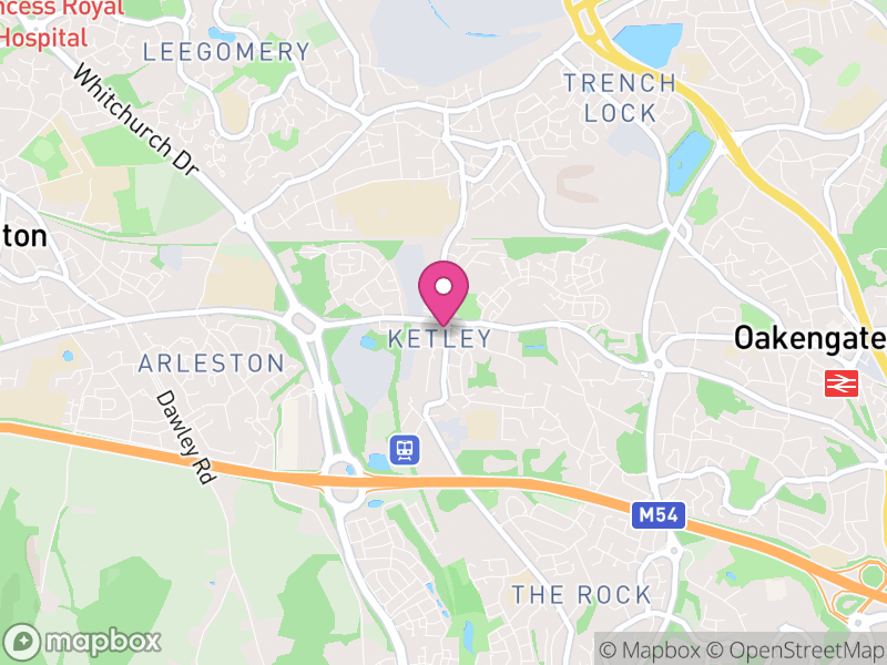 Map of Ketley, Telford and Wrekin