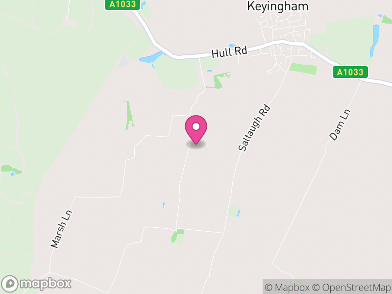 Map of Keyingham, East Riding of Yorkshire