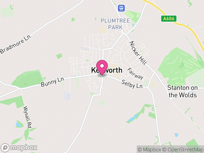 Map of Keyworth, Rushcliffe