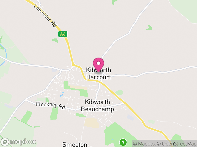 Map of Kibworth Harcourt, Harborough