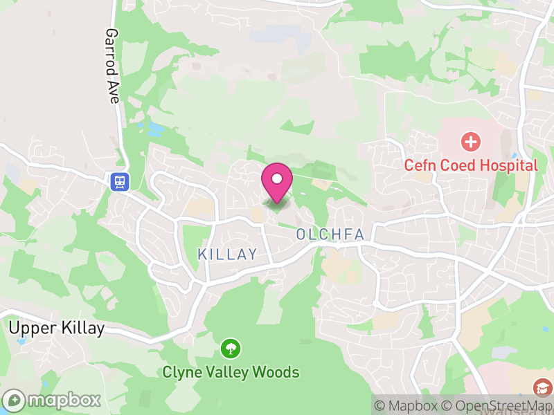 Map of Killay, Swansea