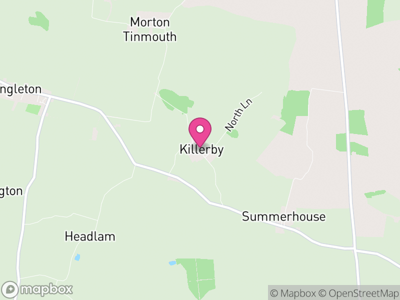 Map of Killerby, Darlington