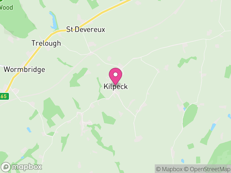 Map of Kilpeck, Herefordshire