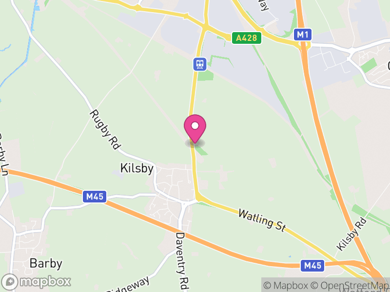Map of Kilsby, West Northamptonshire