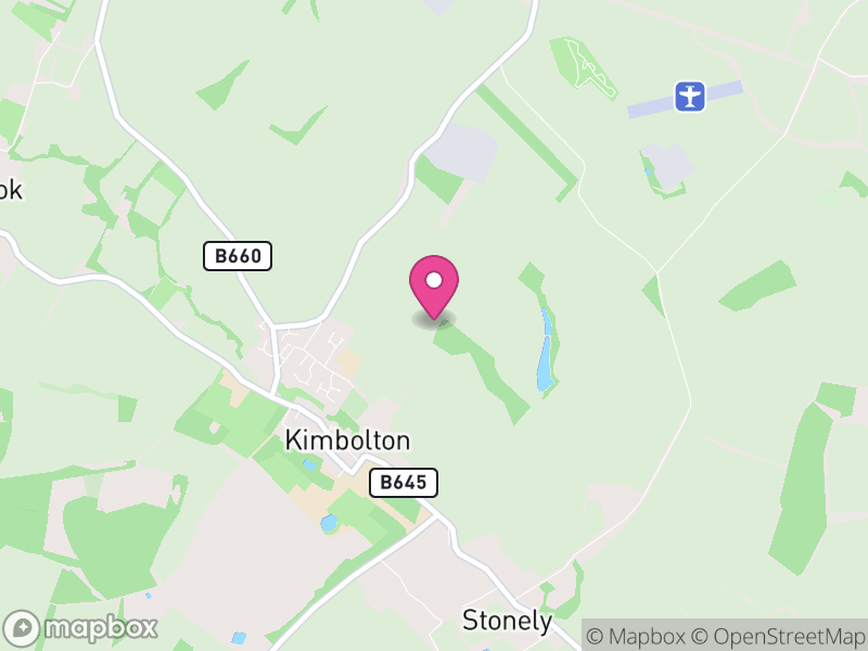 Map of Kimbolton, Huntingdonshire