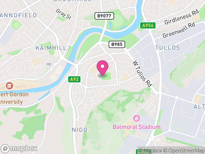 Map of Kincorth and Leggart, Aberdeen