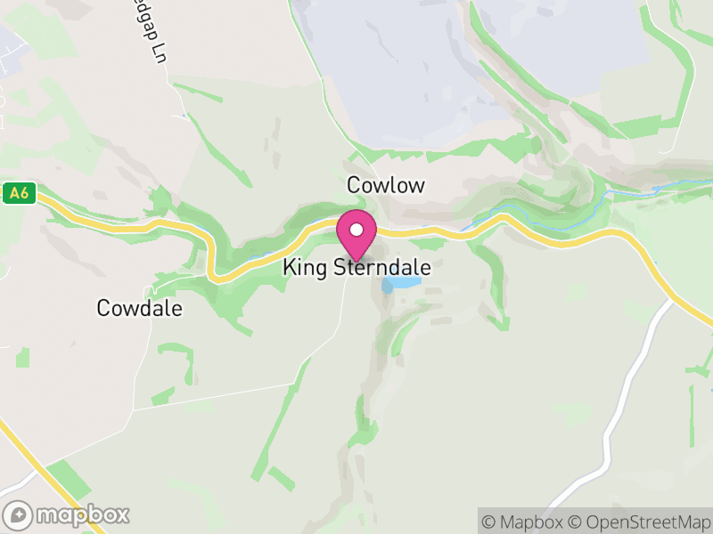 Map of King Sterndale, High Peak