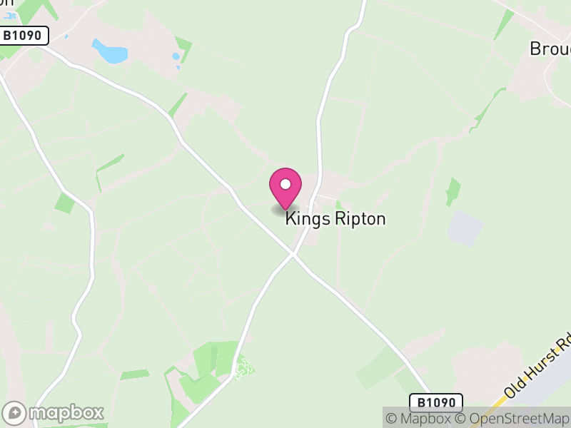 Map of Kings Ripton, Huntingdonshire