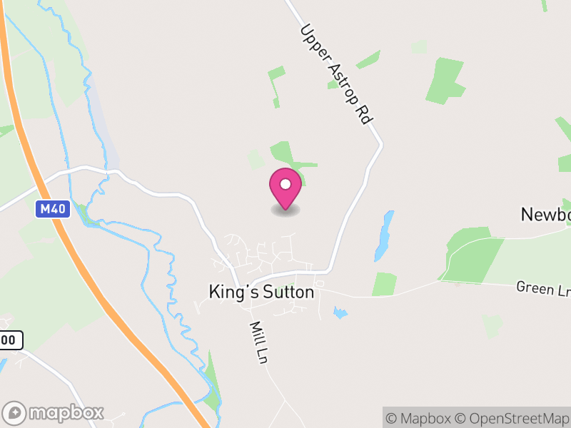 Map of King's Sutton, West Northamptonshire