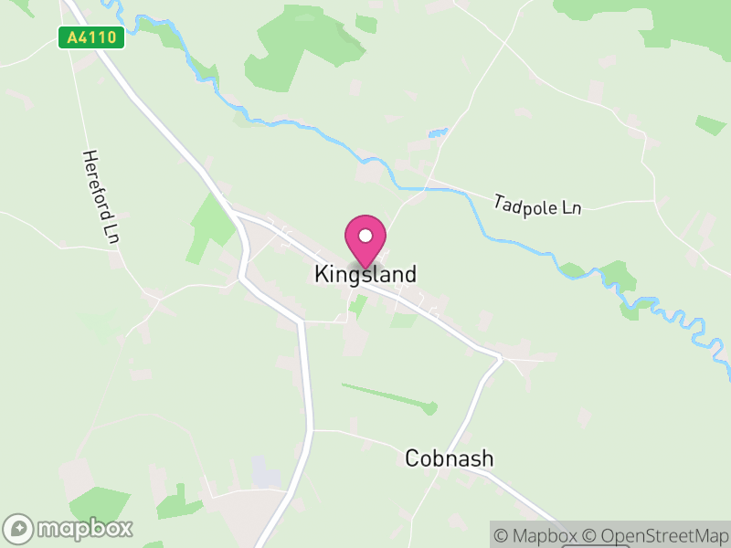 Map of Kingsland, Herefordshire