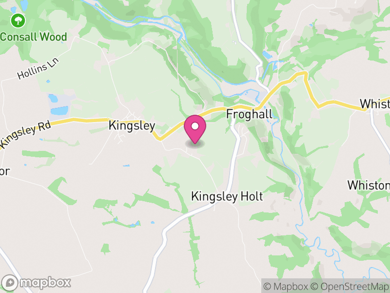 Map of Kingsley, Staffordshire Moorlands